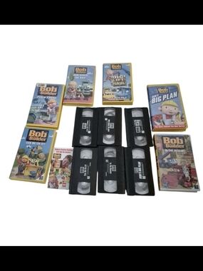 Kids VHS Collection - Assorted Yellow Cases